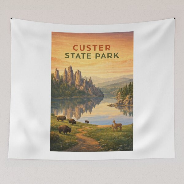 Item preview, Custer State Park Granite Spires, Sylvan Lake and Black Hills South Dakota designed and sold by Aryabek.
