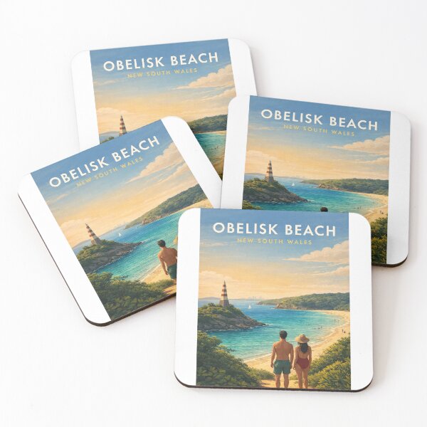 Item preview, Obelisk Beach Sydney Harbour Coastal Escape New South Wales Australia designed and sold by Aryabek.