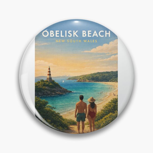 Item preview, Obelisk Beach Sydney Harbour Coastal Escape New South Wales Australia designed and sold by Aryabek.