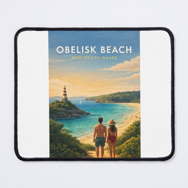 Item preview, Obelisk Beach Sydney Harbour Coastal Escape New South Wales Australia designed and sold by Aryabek.