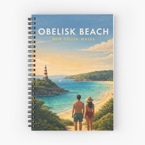Item preview, Obelisk Beach Sydney Harbour Coastal Escape New South Wales Australia designed and sold by Aryabek.