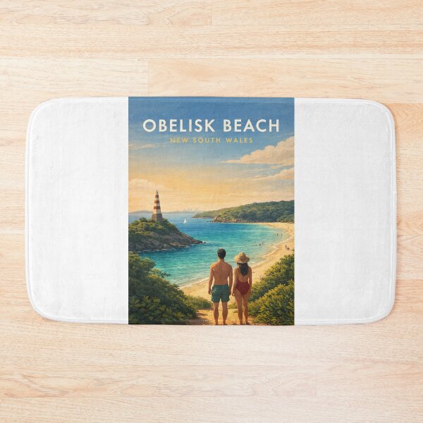 Item preview, Obelisk Beach Sydney Harbour Coastal Escape New South Wales Australia designed and sold by Aryabek.