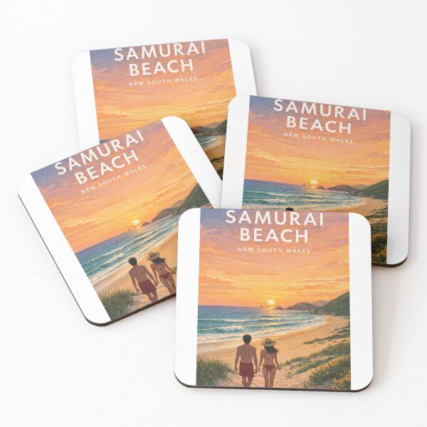 Item preview, Samurai Beach Port Stephens Sunset Coast New South Wales Australia designed and sold by Aryabek.
