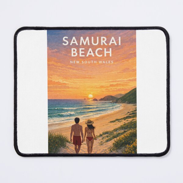 Item preview, Samurai Beach Port Stephens Sunset Coast New South Wales Australia designed and sold by Aryabek.