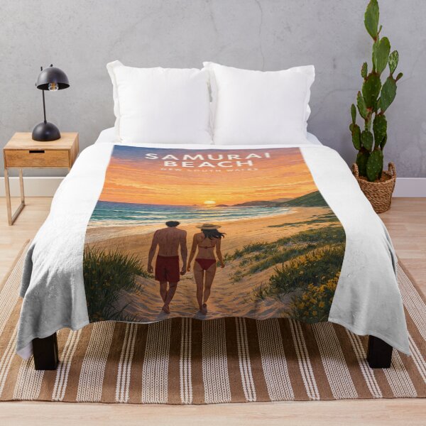 Item preview, Samurai Beach Port Stephens Sunset Coast New South Wales Australia designed and sold by Aryabek.