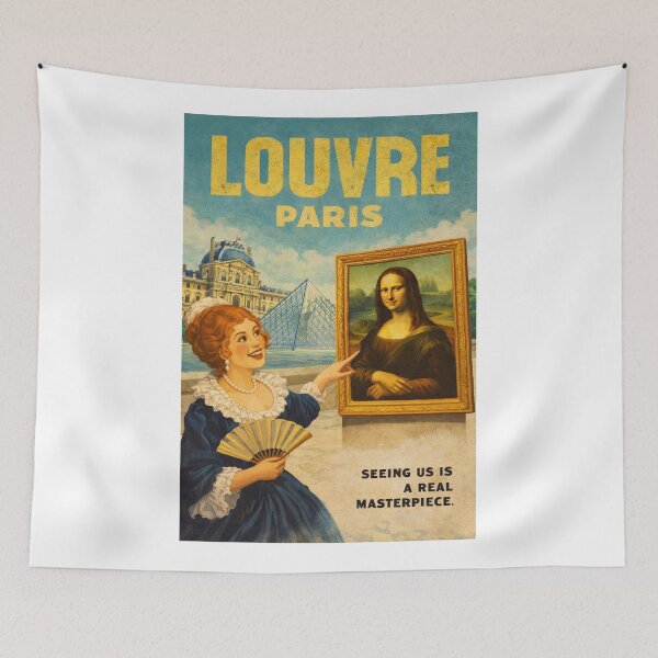 Item preview, Louvre Museum Mona Lisa Paris Landmark France designed and sold by Aryabek.
