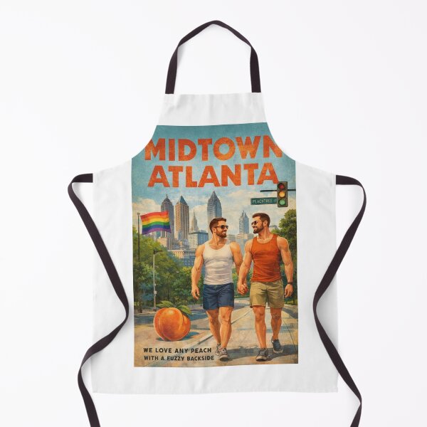 Item preview, Midtown Atlanta Peachtree Street Skyline Georgia Gay Area designed and sold by StampMyPassport.