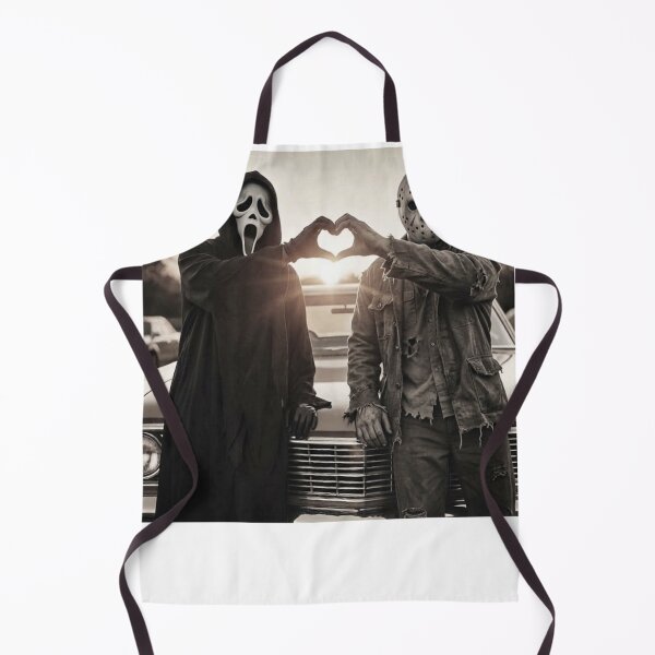 Item preview, Funny Halloween Tshirts Jason Voorhees And Ghostface Heart Hands designed and sold by Dibarassi.