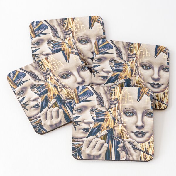 Item preview, Brush and Binary: Human Creativity Meets Artificial Intelligence designed and sold by Wandering Mind.