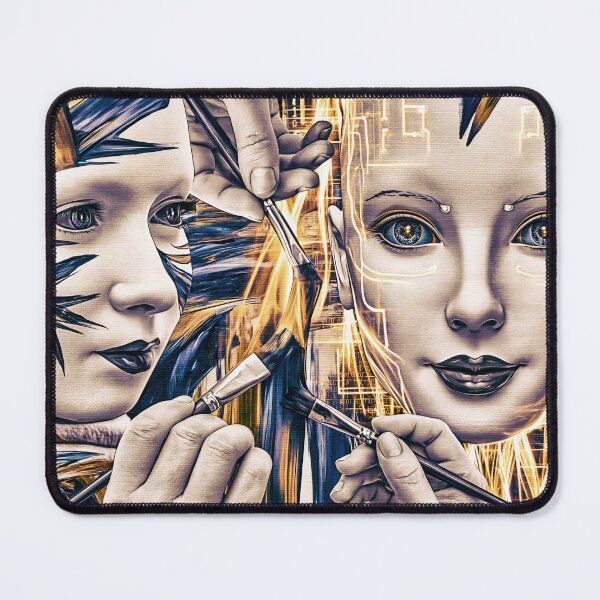Item preview, Brush and Binary: Human Creativity Meets Artificial Intelligence designed and sold by Wandering Mind.