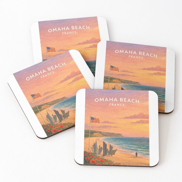 Item preview, Omaha Beach Normandy France D Day Memorial Coastline designed and sold by StampMyPassport.