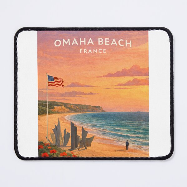 Item preview, Omaha Beach Normandy France D Day Memorial Coastline designed and sold by StampMyPassport.