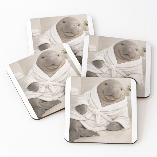 Item preview, Cozy Bathrobe Dugong designed and sold by Sillytoe.
