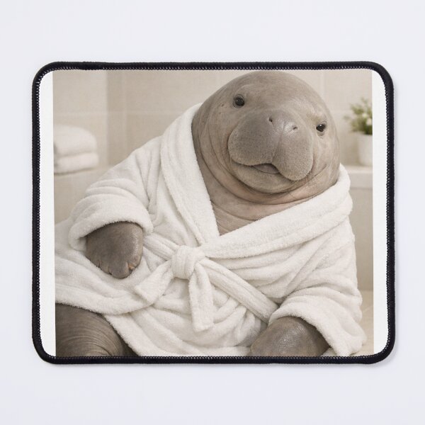 Item preview, Cozy Bathrobe Dugong designed and sold by Sillytoe.