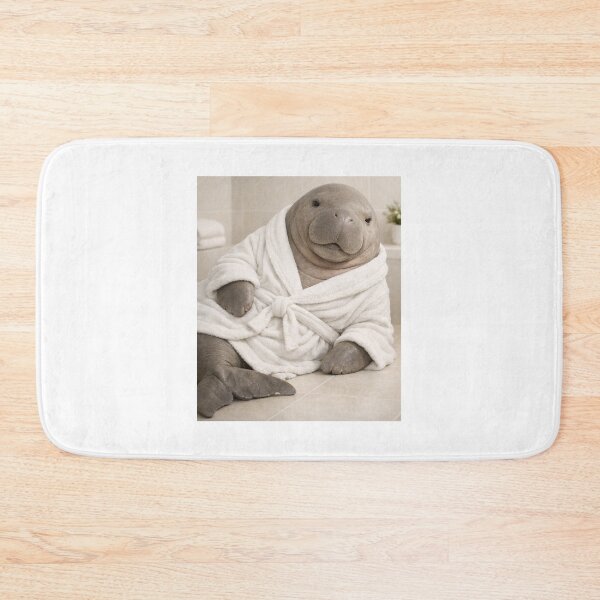 Item preview, Cozy Bathrobe Dugong designed and sold by Sillytoe.