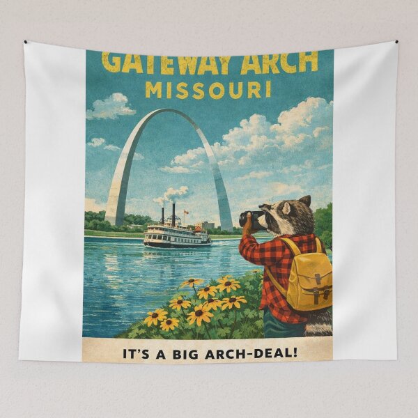 Item preview, Gateway Arch St Louis Missouri Mississippi River Landmark designed and sold by StampMyPassport.