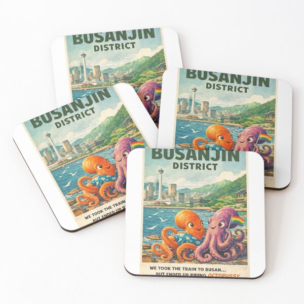 Item preview, Busanjin District Busan South Korea Coastal Skyline designed and sold by StampMyPassport.