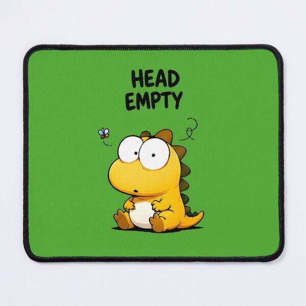 Item preview, Head Empty Spaced Out Dinosaur designed and sold by PreeCha Art & Co..