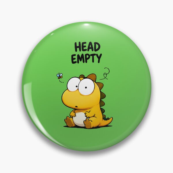 Item preview, Head Empty Spaced Out Dinosaur designed and sold by PreeCha Art & Co..