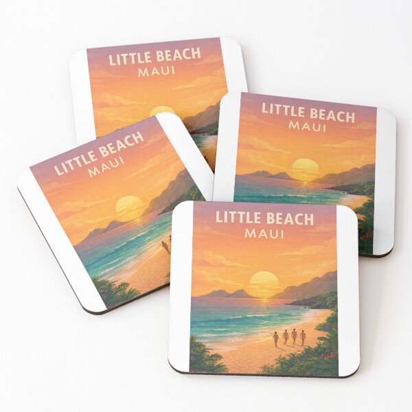 Item preview, Little Beach Maui Makena Hawaiian Sunset Coastline designed and sold by StampMyPassport.