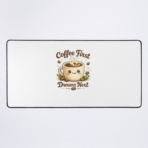 Item preview, Coffee First, Dreams Next | Cute Coffee Lover T-Shirt designed and sold by ✨ Daily Vibe Studio ✨.