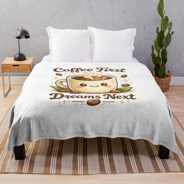 Item preview, Coffee First, Dreams Next | Cute Coffee Lover T-Shirt designed and sold by ✨ Daily Vibe Studio ✨.