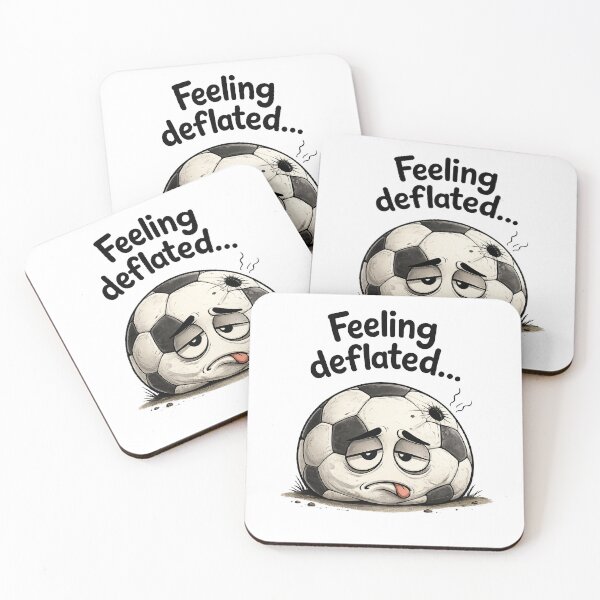 Item preview, Feeling Deflated - Sad Soccer Ball Funny Sports Humor designed and sold by RaulWeirdAndFun.