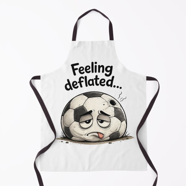 Item preview, Feeling Deflated - Sad Soccer Ball Funny Sports Humor designed and sold by RaulWeirdAndFun.