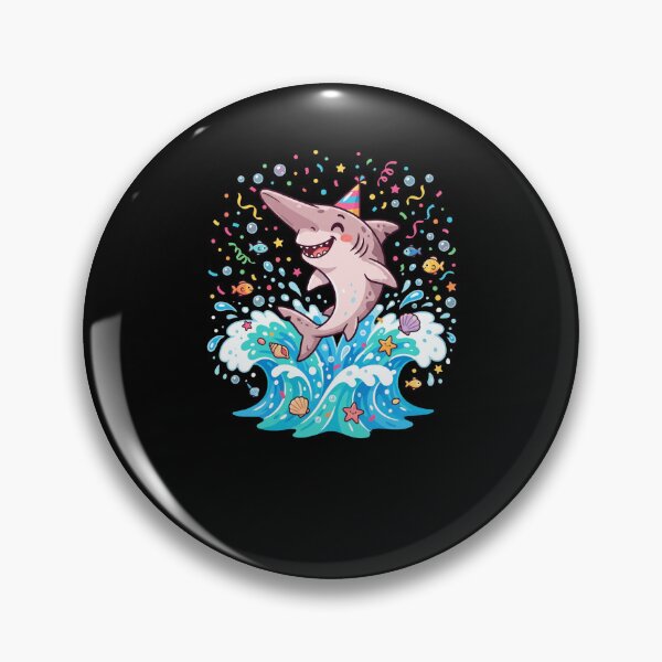 Item preview, Cute Goblin Shark Party Hat Ocean Waves designed and sold by snowry.