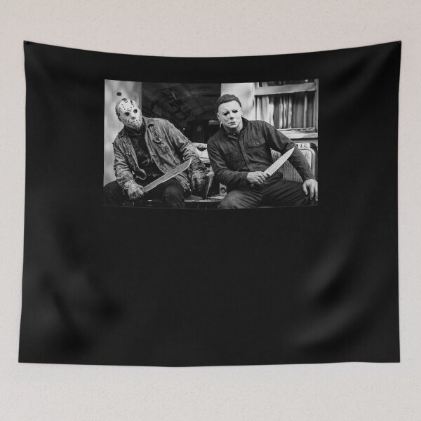 Item preview, Funny Halloween Tshirts Jason Voorhees Michael Myers designed and sold by Dibarassi.