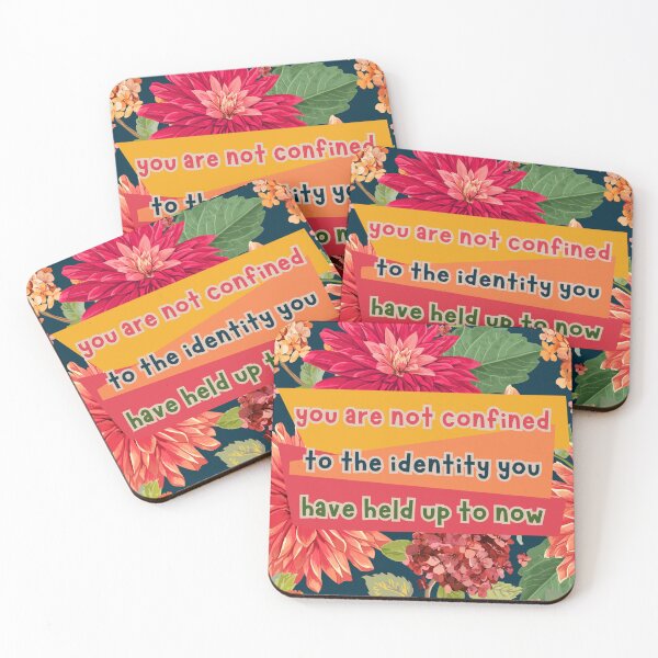 Item preview, Identity Quote On Floral designed and sold by AccessoriesareNecessities.