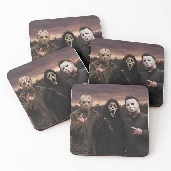 Item preview, Funny Halloween Tshirts Jason Voorhees Michael Myers Ghostface Halloween Movies designed and sold by Dibarassi.
