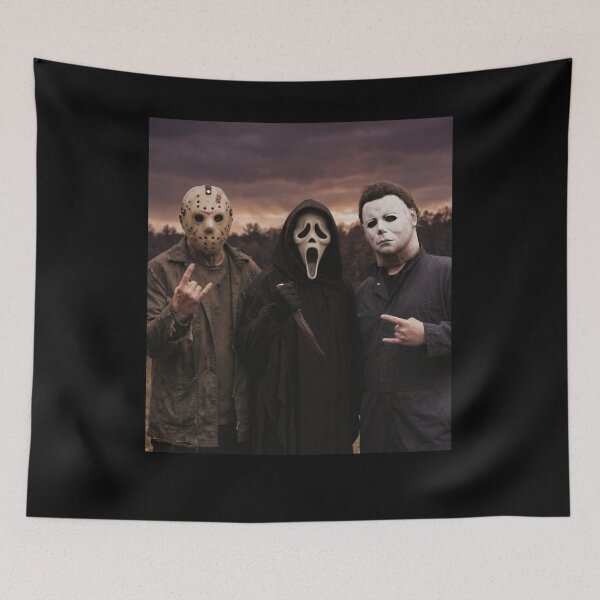 Item preview, Funny Halloween Tshirts Jason Voorhees Michael Myers Ghostface Halloween Movies designed and sold by Dibarassi.