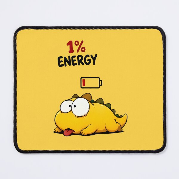 Item preview, 1 Percent Energy Low Battery Dino designed and sold by PreeCha Art & Co..