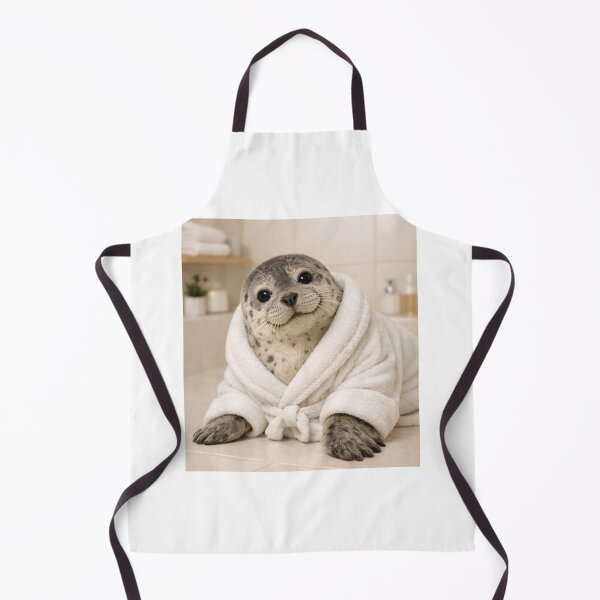 Item preview, Relaxing Bathrobe Harbor Seal designed and sold by Sillytoe.