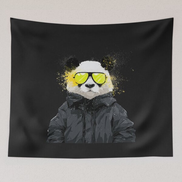 Item preview,  Streetwear Panda Hypebeast Neon Hoodie designed and sold by Artmugic.