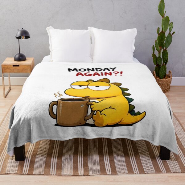 Item preview, Monday Again Tired Dinosaur Coffee designed and sold by PreeCha Art & Co..