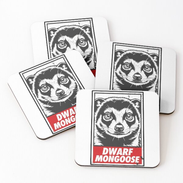 Item preview, Dwarf Mongoose Retro Wildlife Portrait | Vintage Animal Illustration designed and sold by LOVEARTDESIGN.