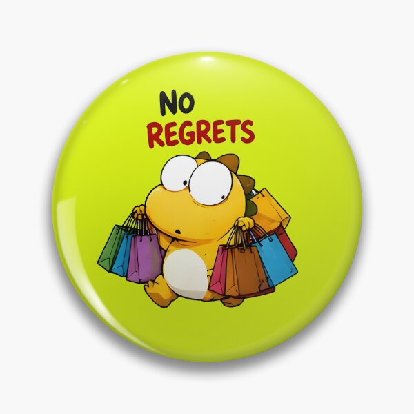Item preview, No Regrets Shopping Addict Sticker designed and sold by PreeCha Art & Co..