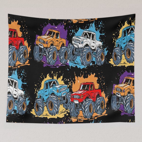 Item preview, Pick Up Truck Colorful Splash Print Pattern designed and sold by RichardRags.