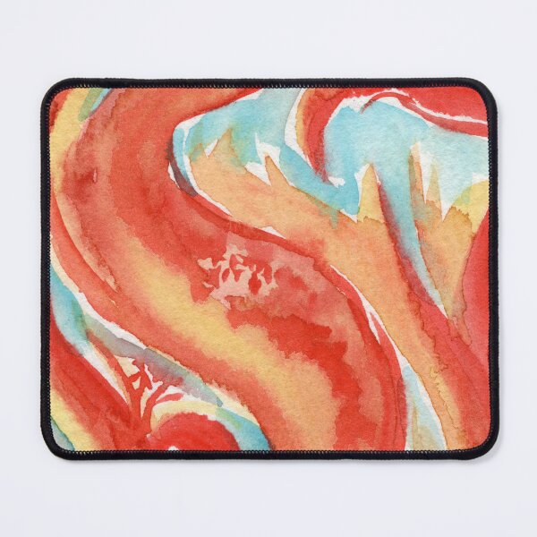 Item preview, Dancing Orange Flowers. Watercolor colorful art. designed and sold by DzinkaDreamArt.