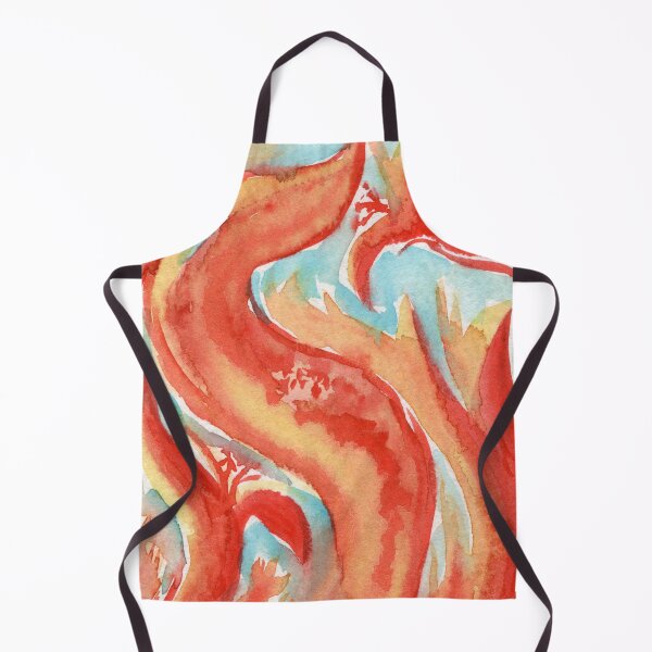 Item preview, Dancing Orange Flowers. Watercolor colorful art. designed and sold by DzinkaDreamArt.