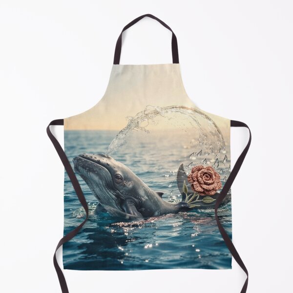 Item preview, Whale Spraying Water with a Knitted Flower designed and sold by knitcorner26.