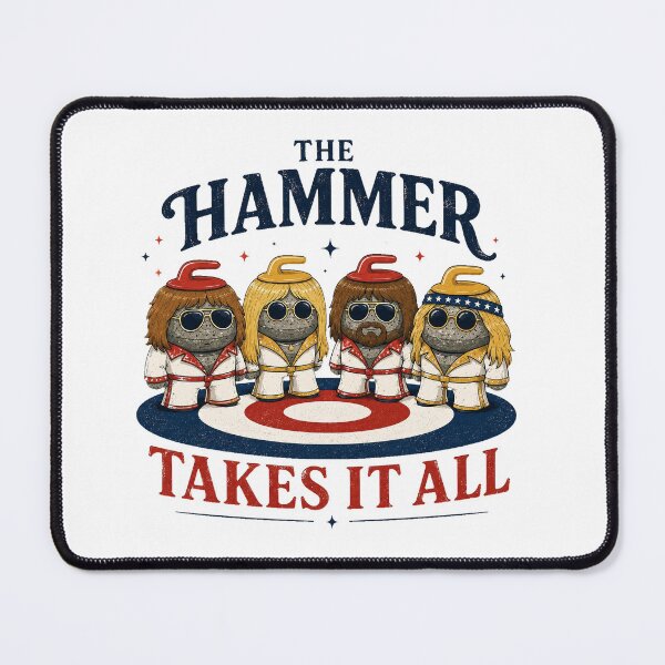 Item preview, The Hammer Takes It All - Curling Lovers designed and sold by MokeleShop.