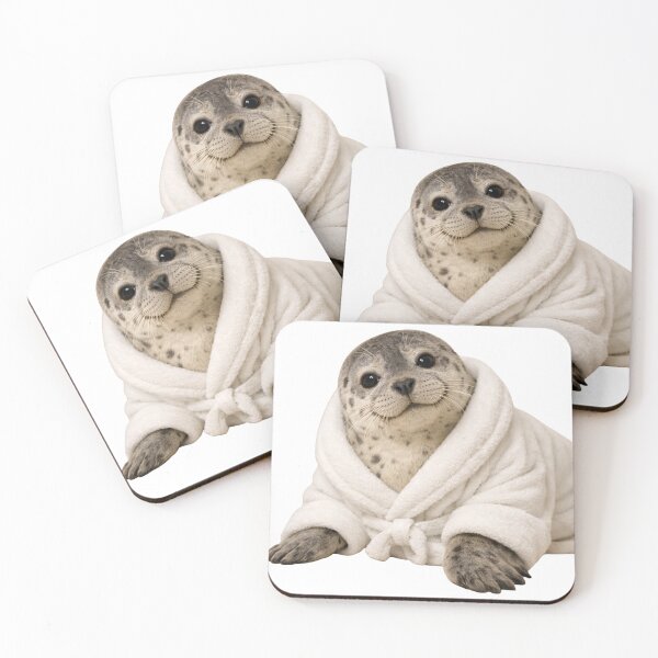 Item preview, Comfy Bathrobe Harbor Seal designed and sold by Sillytoe.