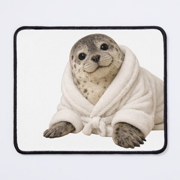 Item preview, Comfy Bathrobe Harbor Seal designed and sold by Sillytoe.