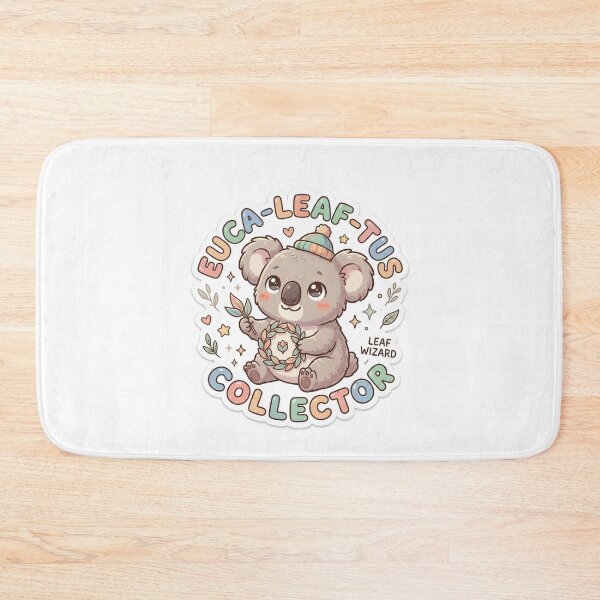 Item preview, Cute Kawaii Euca-Leaf-Tus Collector Koala Sticker | Anime Style Leaf Wizard Chibi Bear Art | Plant Lover Sticker designed and sold by Chipkooo.