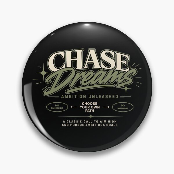 Item preview, Chase Dreams Typography T-Shirt | Vintage Motivational Streetwear Graphic designed and sold by Nueve Uno Design.
