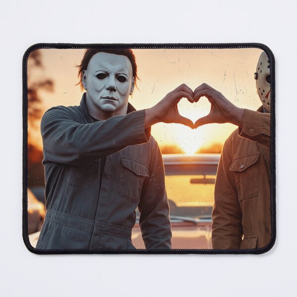 Item preview, Halloween Tshirts Michael Myers And Jason Voorhees Heart Hands designed and sold by Dibarassi.