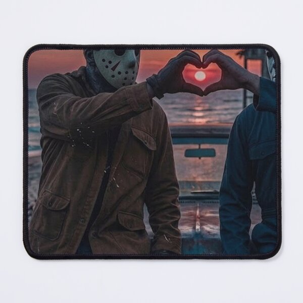 Item preview, Halloween Tshirts Michael Myers Jason Voorhees Heart Hands designed and sold by Dibarassi.